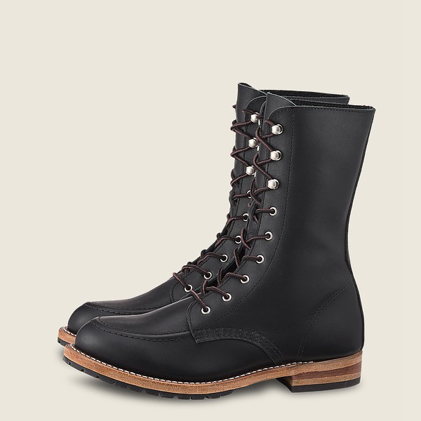 Red Wing Heritage Boots Gracie - Tall Boundary Læder - Svart - Dame 9875-SZIFP